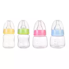 Mini mamadeira portátil recém-nascida, BPA Free, Safe Infant Nursing Nipple Care, Garrafas De Leite De Suco De Frutas, 60ml na internet