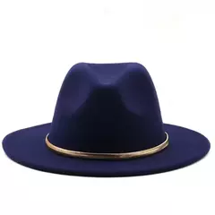 Chapéu alto Derby Igreja simples aba larga para homens e mulheres, Panamá Solid Felt Fedoras, Fedoras preto e verde, Boné de lã artificial Jazz Blend