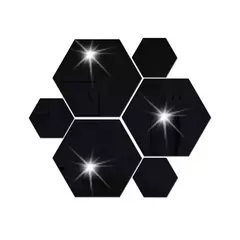 Imagem do Hexagon 3D Espelho Adesivo de Parede, Sala Adesivos, Decoração do Quarto, Banheiro, Decoração de Casa, Vários tamanhos, DIY TV Fundo