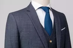 Blazer colete calças masculinas terno de moda boutique xadrez casual negócios masculino noivo casamento smoking vestido 3 pçs ou 2 pcs conjunto smoking - comprar online