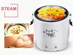 Mini Fogão De Arroz Elétrico MultiCooker Portátil Fogões De Arroz Doméstico 12V 24V 220V Panelas De Máquina De Cozinhar Panelas Para O Caminhão Do Carro Casa - loja online
