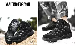 Botas de caminhada ao ar livre para homens, botas antiderrapantes, tênis leves, calçado de deserto, curto, inverno, outono, moda - Wolf Magazine