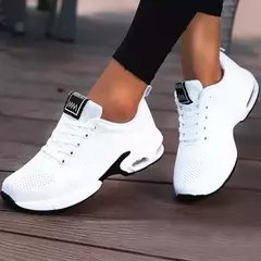 Imagem do Tênis ortopédicos para mulheres, respiráveis, casuais, ao ar livre, leves, calçados esportivos, plataforma de caminhada, tênis para senhoras, 2024