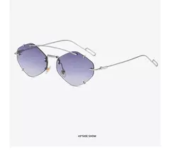 Óculos de sol sem aro para homens e mulheres, óculos de sol retrô, marca designer óculos UV400 Shades, óculos femininos - Wolf Magazine