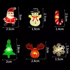 2m 20led papai noel floco de neve led luz corda decoração de natal para casa ornamento da árvore de natal 2024 navidad crianças presente ano novo na internet