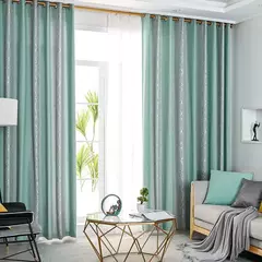 Dreamwood-Modern Verde Listrado Blackout Cortina para sala de estar, espessamento Quarto Cortinas, 2 cores disponíveis, Hot Sale - Wolf Magazine