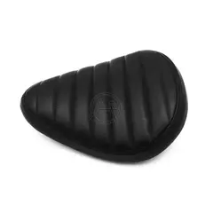 Motocicleta Retro Black Leather Solo Seat, Saddle Seat para Harley Custom Chopper Bobber - Wolf Magazine