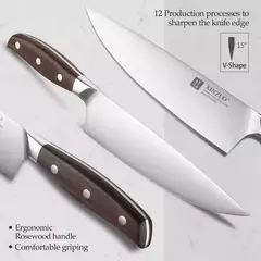 XINZUO-Profissional Conjunto De Facas De Cozinha Completo, Alemão 1.4116 Conjuntos De Facas De Aço Inoxidável, Melhor Ferramenta De Fatiamento De Cozinha, 7 PCs - comprar online