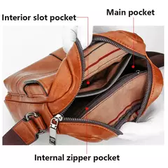 JEEP BULUO-Bolsa de Ombro Couro para Homens, Crossbody Bolsas, Split Vaca, Masculino iPad Business Messenger Bag, Drop Shipping - Wolf Magazine