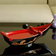 Preto Vermelho Sushi Sashimi Barco, Prato De Marisco, Bandeja De Sashimi De Salm - comprar online