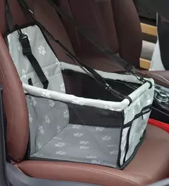 Imagem do Bolsa de assento para transportar carros de cachorro, cesta à prova d'água, rede dobrável, bolsa para transportar animais de estimação, para cães pequenos, gatos, malha de segurança para viagem