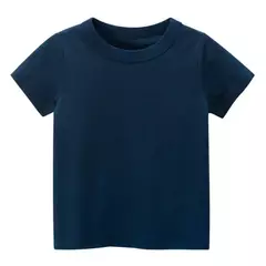 T-shirt de algodão liso para crianças, tops para crianças, meninos e meninas, bebê criança, garotada roupas em branco sólido, branco e preto, crianças manga curta tees, 1 a 8 anos, verão respirável uniformes escolares - loja online