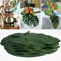 Palmeira Tropical Artificial Folhas Decoração De Casamento Rústico Selva Safari Festa De Aniversário Decorações De Festa Havaiana De Verão Tropical
