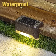 Impermeável LED Solar Stair Light, Jardim ao ar livre Passagem Pátio Terraço Guardrail Step Light, Luz Paisagem, 1 Pc, 4 Pcs, 10 Pcs, 20Pcs - loja online