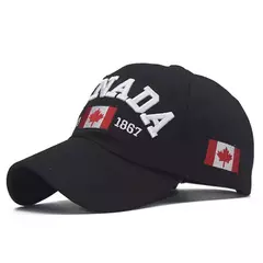 Boné de beisebol de algodão lavado para homens e mulheres, eu amo o Canadá, chapéu snapback para o pai, boné casual bordado, novo - Wolf Magazine