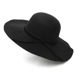 Wide Brim Fedora Chapéus para Mulheres e Homens, Felt Bowler, Hawkins, Ladies 'Trilby, Feminino, Jazz, Igreja, Padrinho, Sombrero Caps, Lã - comprar online