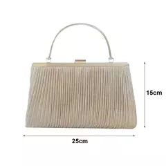 Bolsa de luxo para mulheres, damasco noite embreagem, bolsa de ombro para festa, bolsa de casamento feminino, prata, ZD01 - Wolf Magazine