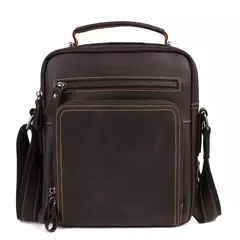 JOYIR-Bolsas vintage de couro genuíno para homens, bolsa de ombro pequena, bolsas casuais do escritório, bolsa tiracolo, nova moda - Wolf Magazine