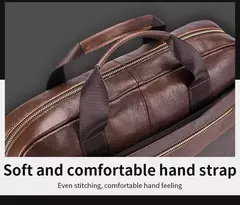 BULLCAPTAIN Maleta Ombro Messenger Bags dos homens de couro genuíno de 14 polegadas Laptop Bag Maleta dos homens Office Business Handbag na internet
