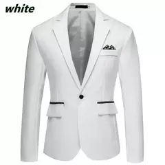 Jaqueta de negócios casual slim fit masculina, blazer vestido, terno de casamento, coquetel, nova moda na internet