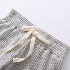 Conjunto de bodysuits de manga comprida e calças elásticas para bebé, com nervuras, xadrez, roupa sólida, infantil, recém-nascido, menina, menino, primavera, outono, 2 peças na internet
