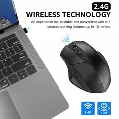 INPHIC-PM6 Mouse Recarregável Sem Fio, Compatível com Bluetooth, Office Mute, Suporte PC, Laptop, Tablet, Smartphone, Universal, 2.4G - loja online