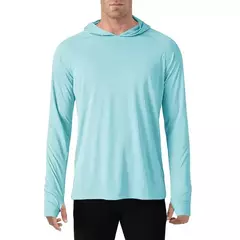 TACVASEN-Homens à Prova de UV Hoodie Manga Longa, Proteção Solar Camisetas, Respirável, Leve, Secagem Rápida, Casual Camisetas Masculinas - loja online