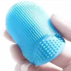 Imagem do Baby Silicone Bath Brush Cradle Cap Scrubbers Esfoliante e Massaging Brush Scalp Care Scrubber para cuidados com o cabelo e com o corpo
