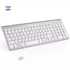 Hebraico baixo nível de ruído 101 teclas teclado sem fio 2.4g fino e compacto teclado sem fio para computador portátil windows pc desktop smart tv