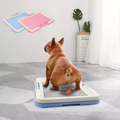 Vaso sanitário portátil para treinamento de cães, vaso sanitário para animais de estimação, para cães pequenos, gatos, caixa de areia, suporte para almofada de cachorro, bandeja, suprimentos para animais de estimação