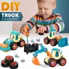 Porca Desmontagem Carregando Descarga Engenharia Caminhão Escavadeira Bulldozer Montessori Educação Brinquedo Criança Parafuso Criativo Ferramenta Carro