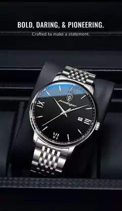 Imagem do Relógio de quartzo impermeável de luxo masculino, relógios esportivos masculinos, relógio de pulso casual, data relógio, marca superior, 30m, 2024