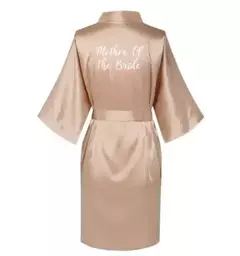 Vestes de seda cetim para mulheres plus size, roupão de casamento, vestido de dama de honra, vestido feminino, roupa de dormir, dama de honra, ouro rosa - Wolf Magazine
