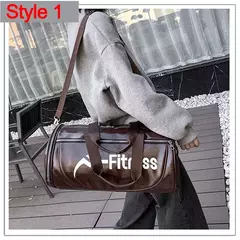 Saco de ginástica esportiva com bolso para homens e mulheres, Bolsas de ombro com sapatos, Fitness Training, bolsa de viagem de couro impermeável - Wolf Magazine