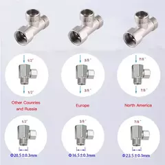 SAMODRA-Pulverizador não elétrico do bidé do bocal duplo, assento do toalete, acessórios do banheiro, chuveiro higiênico, mão direita e esquerda - comprar online