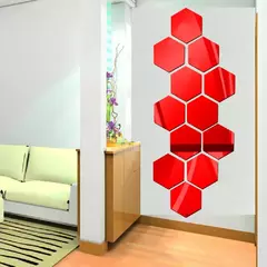 Hexagon 3D Espelho Adesivo de Parede, Sala Adesivos, Decoração do Quarto, Banheiro, Decoração de Casa, Vários tamanhos, DIY TV Fundo na internet