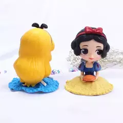 Imagem do 6 estilo Q Posket princesas figura Brinquedos Bonecas Tiana Branca de Neve Rapunzel Ariel Cinderela Belle Sereia Figuras de PVC brinquedos