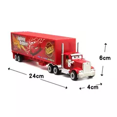 Imagem do Disney-Diecast brinquedo modelo de carro metálico para meninos, carro Pixar 3, relâmpago MC, rainha Jackson Storm, Mack Truck 1:55, presente de Natal, conjunto de 7pc