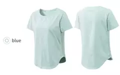T-shirt monocromática de manga curta para mulheres, top de fitness solto, camisa de treino casual