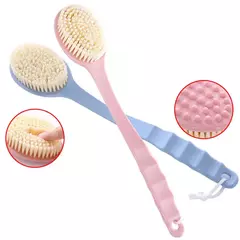 Escova De Banho De Punho Longo, Purificador De Chuveiro, Escova De Limpeza Do Corpo, Esfoliação Acessórios Do Banheiro, Massageador De Pele Macia, 1Pc