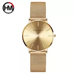 Pulseira de aço inoxidável impermeável para mulheres, relógio de pulso de luxo, movimento de quartzo japonês, qualidade japonesa, um plus plus size, transporte da gota - comprar online