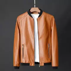 Jaqueta masculina de couro PU bombardeiro para motocicletas, jaqueta de beisebol, moda casual, plus size, 7XL, 2020, J410 - Wolf Magazine