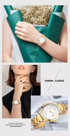 Imagem do NAVIFORCE-Relógio de pulso quartzo impermeável feminino, senhoras relógios, Top Brand, luxo, moda