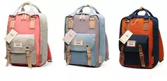 Mochila impermeável de grande capacidade para meninas, mochila escolar, estudante bonito, 14 "Laptop Back Packs de alta qualidade, moda, mulheres
