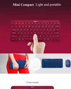 Logitech-k380 teclado bluetooth sem fio multi-dispositivo, ultra-fino, para windows, mac, chrome, ios, android - Wolf Magazine