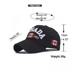 Boné de beisebol de algodão lavado para homens e mulheres, eu amo o Canadá, chapéu snapback para o pai, boné casual bordado, novo - Wolf Magazine