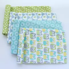 Cobertor de Flanela Supersoft Newborn, 100% Algodão, Cobertor de Bebê, Lençol de Bebê, Fraldas New Born, 76x76cm, 4 unidades por pacote - loja online