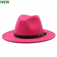 Imagem do 2017 o envio gratuito de 2017 novos homens Da Moda chapéu de feltro das mulheres moda jazz chapéu do verão primavera negra de lã mistura cap casual ao ar livre chapéu