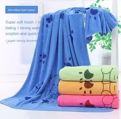 Toalha de banho de fibra superfina, macia, desenho animado, cachorro, gato, secagem rápida, absorvente de cabelo, suprimentos super grandes, multifuncional na internet
