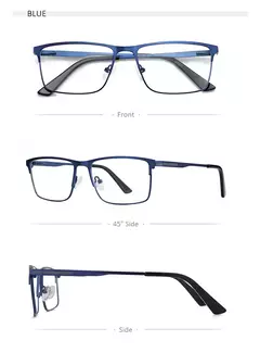 ZENOTTIC 2024 Liga dos homens Titanium Ótico Eyeglass Frame Moda Homens Quadrados Óculos Ultra Light Metal Clássico Sobre o balcão Óculos BT2108 - loja online